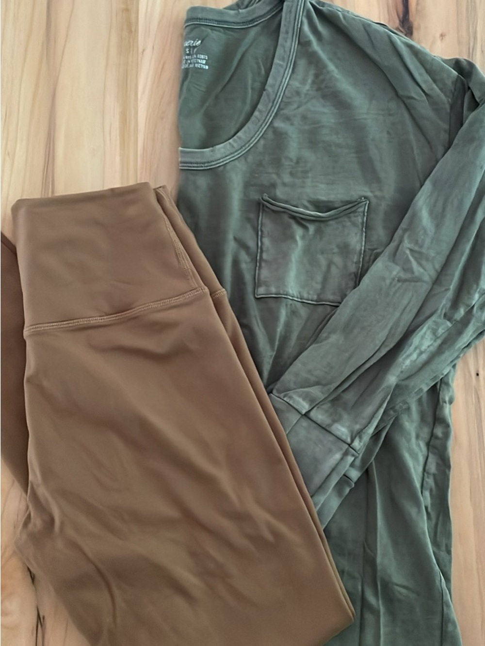 aerie High-Rise Leggings in Cocoa Brown